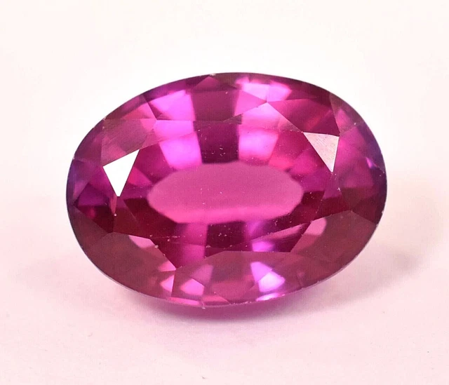 Pietra Rosa PIETRA PREZIOSA CERTIFICATA sfusa con zaffiro di Ceylon rosa violaceo ...