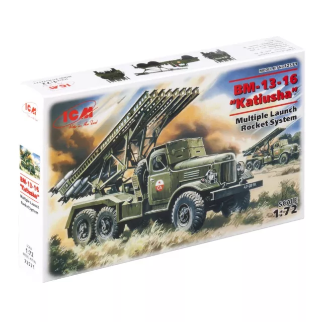 ICM 72571 Plastic model kit Scale 1:72 BM-13-16 Soviet Army rocket volley system