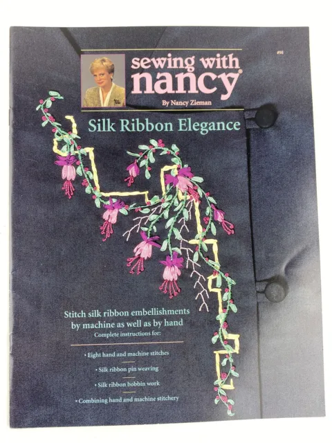 Libro de elegancia de costura con cinta de seda elegante #98 a mano y a máquina 1995
