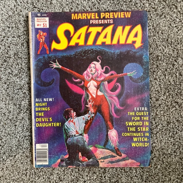 MARVEL PREVIEW 7 Key SATANA & 1st ROCKET RACCOON  Marvel 1976 (4.5)  Rare