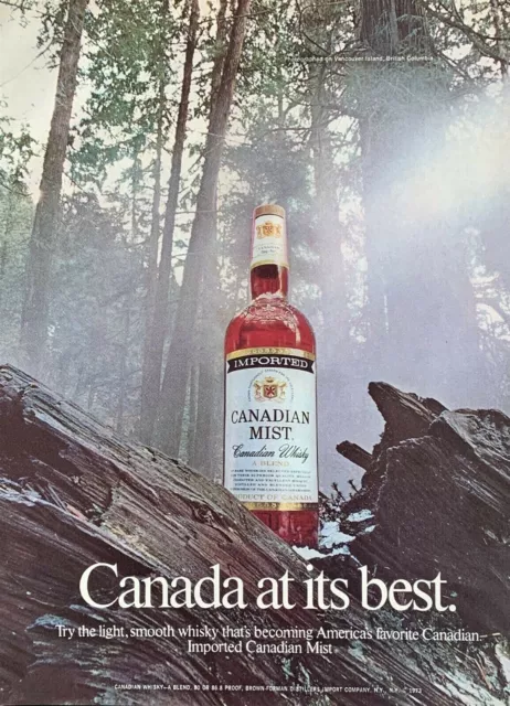 1973 CANADIAN MIST Try the Whisky That's Becoming America's Favorite PRINT AD