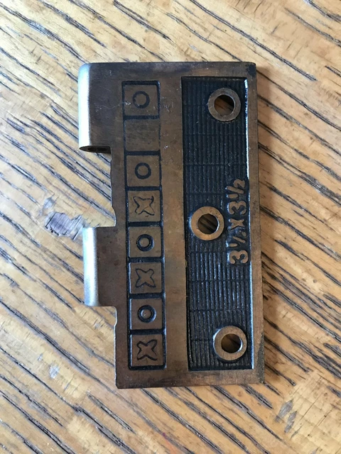 Antique Cast Iron Hinge - Right Half Only - 3½" x 3½" 2