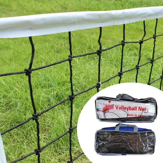 Kit Complet Volleyball Extérieur – Filet 9 M, Barres Réglables, Ballon PU, Pompe, Sac De Transport