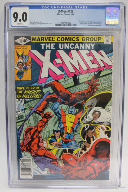 Uncanny X-men #129 1980 Marvel 1st Kitty Pryde & White Queen CGC graded 9.0