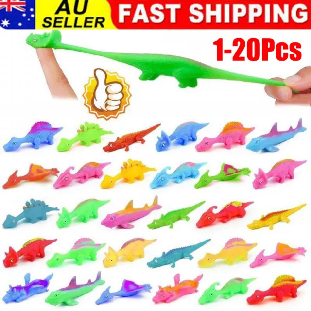 1-20X SLINGSHOT DINOSAUR Finger Toys Catapult Toy Elastic Flying Finger  Dinosaur $10.99 - PicClick AU