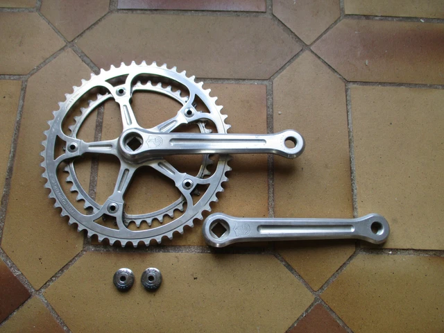 Velo Vintage Course Pédalier Campagnolo Record NOS 10 Vitesses Bras 175mm Alu Italie 368141