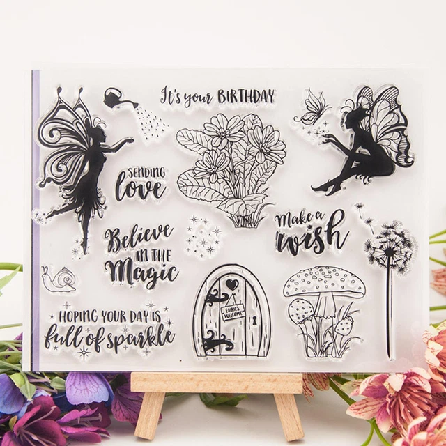 Klare Silikon Briefmarken Handwerk kreative Dekoration für Scrapbooking transparent
