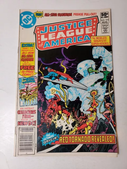 JUSTICE LEAGUE of AMERICA #193 KEY 1st ALL STAR SQUADRON 1980 DC VF NEWSSTAND VF