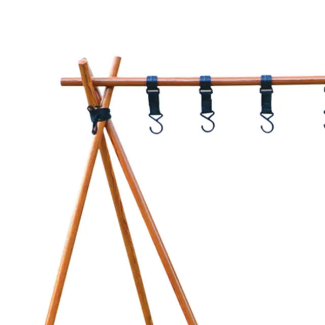 Camping Hanging Stand Triangular Wood Nylon Plastic High Load Bearing