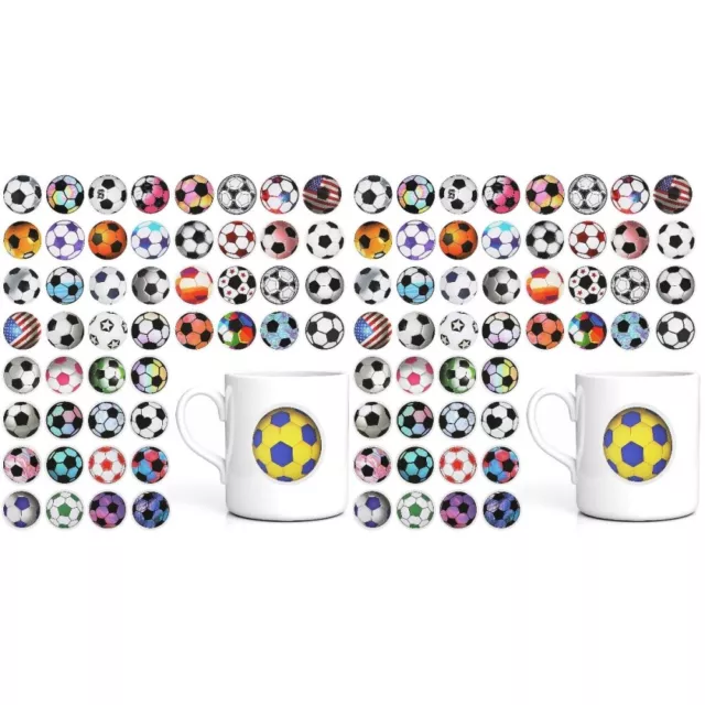 120 Pcs Sports Stickers Football Stickers Soccer Stickers Water Bottle Stickers