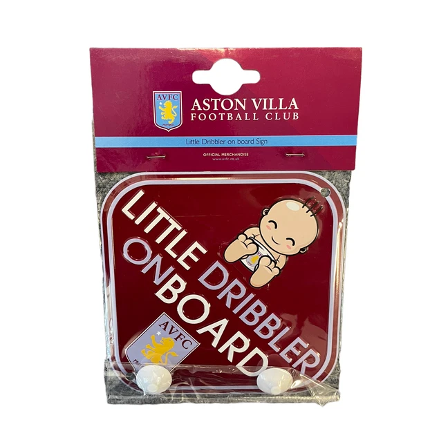 Aston Villa Autoaufhänger (Größe Einheitsgröße) Fußball Baby Schild - Neu