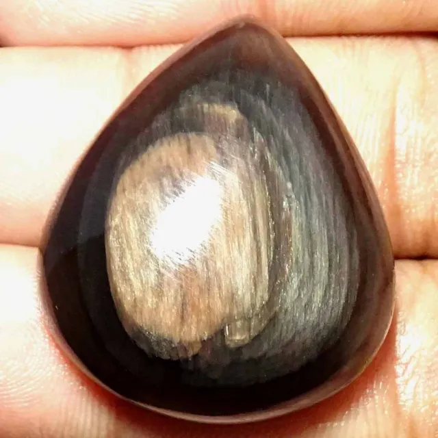 54.00Cts Natural Rainbow Obsidian Pear Cabochon Loose Gemstone