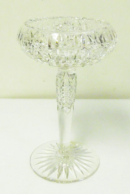 Antique Signed Tuthill ABP American Brilliant Period Cut Crystal Glass Compote Antique Signed Tuthill ABP American Brilliant Period Cut Crystal Glass Compote