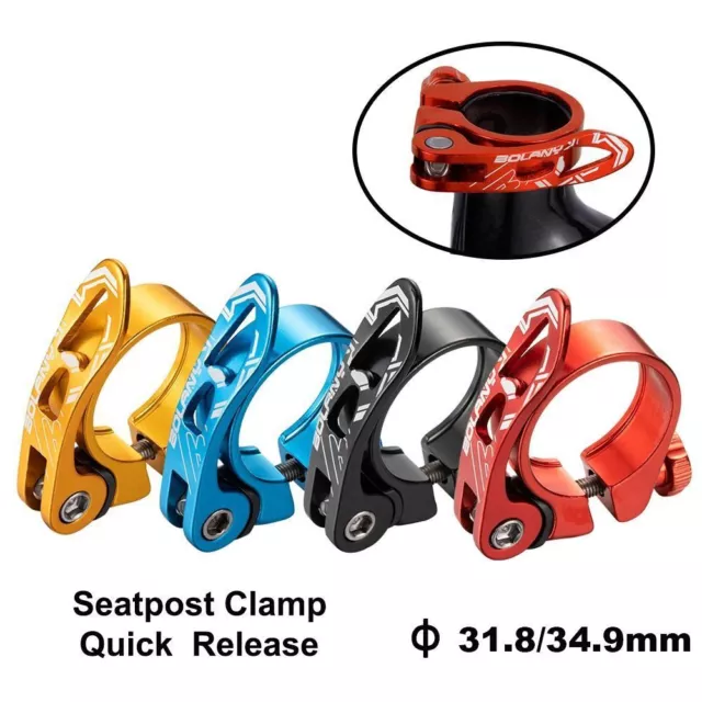 Bike Seat Clamp Bicycle MTB BMX Road Quick Release 31.8 34.9mm Bike Parts