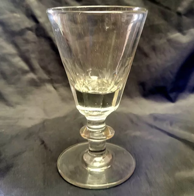 19th Century Slice Cut Rummer / Wine Glass ~ Circa 1860