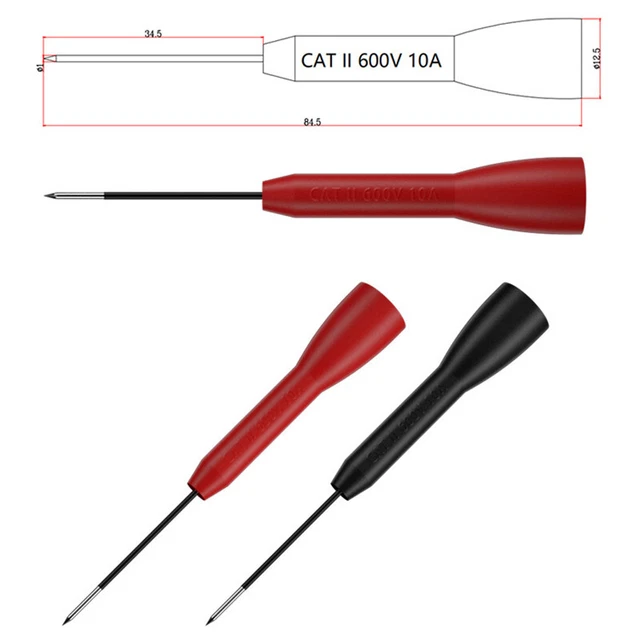 2PCS Insulation Piercing Needle Pin Non Destructive Multimeter Test Probe To  W1