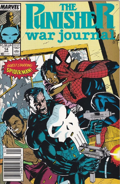 The Punisher: War Journal #14,Vol.1(1988-1995)Marvel Comics,Newsstand, Jim Lee