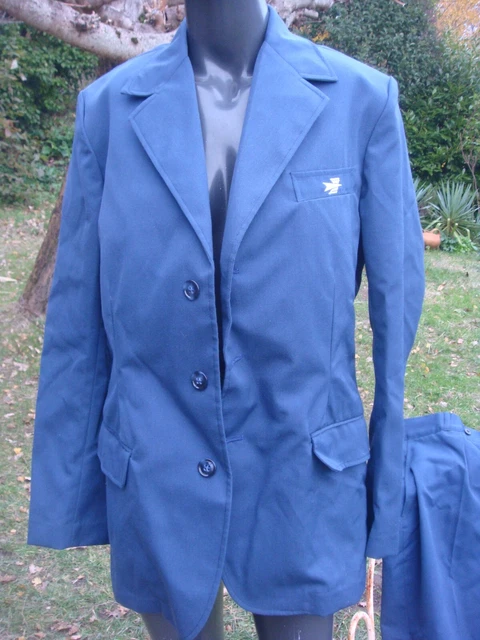 Chemise Ancienne De Facteur La Poste - Années 1960/1970 - Bleue - Taille Inconnue - Occasion TB