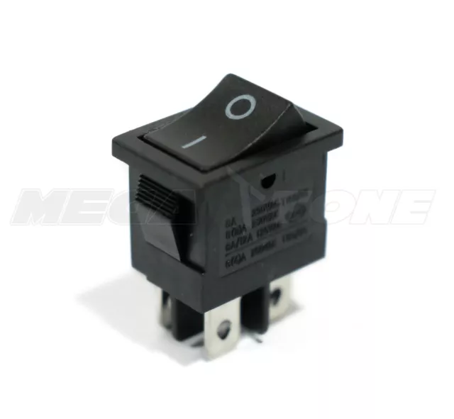DPST KCD1 Mini Rocker Switch On-Off 6A/250VAC T85 - High Quality - USA SELLER!!!