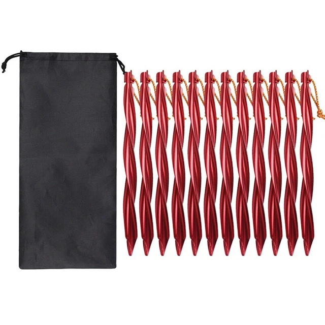 Piquets De Tente Titane Boundless Voyage – Lot De 6 – 20/24/30/35/40cm – Camping