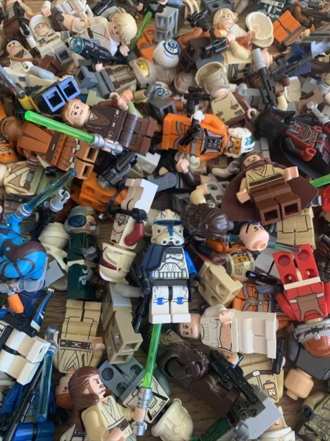 Lego star wars minifigure assorted lot accessories mini figures