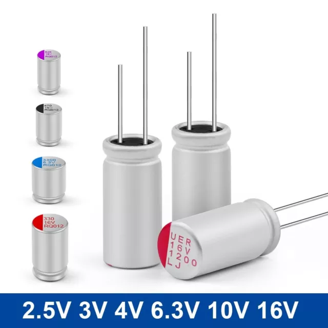 20Pcs Solid Capacitor Electrolytic Wire 2.5-16V Graphics Card Motherboard Parts