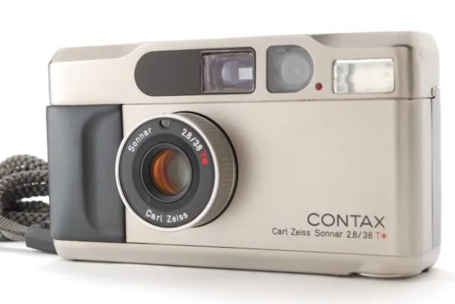 【Near MINT】 Contax T2 Titan Silver 35mm Point & Shoot Film Camera From JAPAN