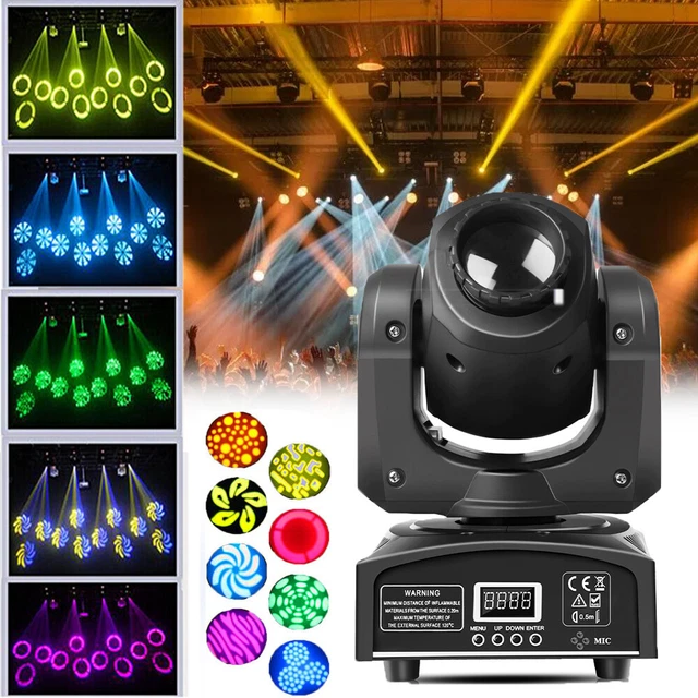 120W Beam Stage Lighting LED DMX Gobo Moving Head Strobe Club DJ Bar Party Light