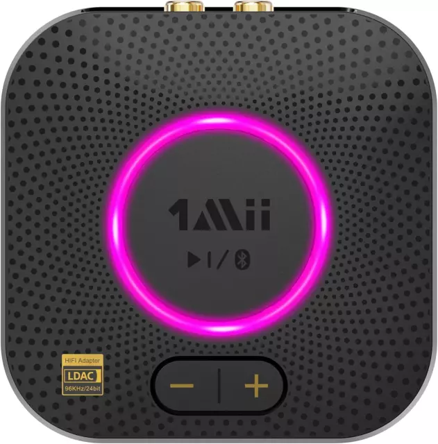 1Mii B06S+ Bluetooth 5.2 Empfänger, Hifi Audio Adapter Mit LDAC, Lautstärkeregel