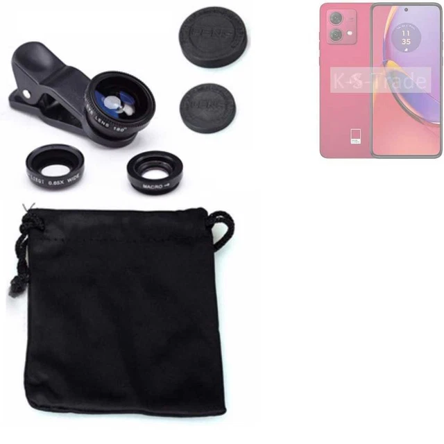 Pour Motorola Moto G84 5G Objectifs Smartphone Lentilles fisheye macro grand ang