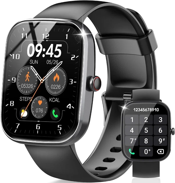PAKRYS Smartwatch Donna Con Diamanti - 1.2" AMOLED, Chiamate Bluetooth, 100+ Sport, Cardiofrequenzimetro, Sonno, IP68 (Oro Rosa)