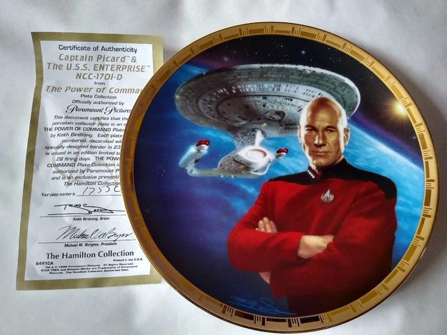 Star Trek Next Generation Limited Edition Plate - The Power of Command