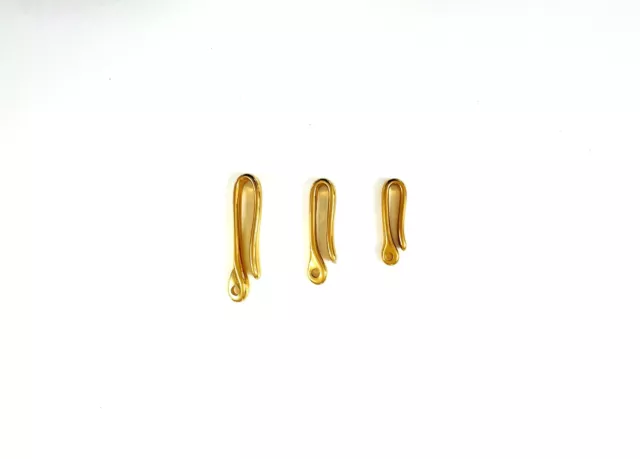 50mm/60mm/70mm solid brass retro hook clip leather craft hardware