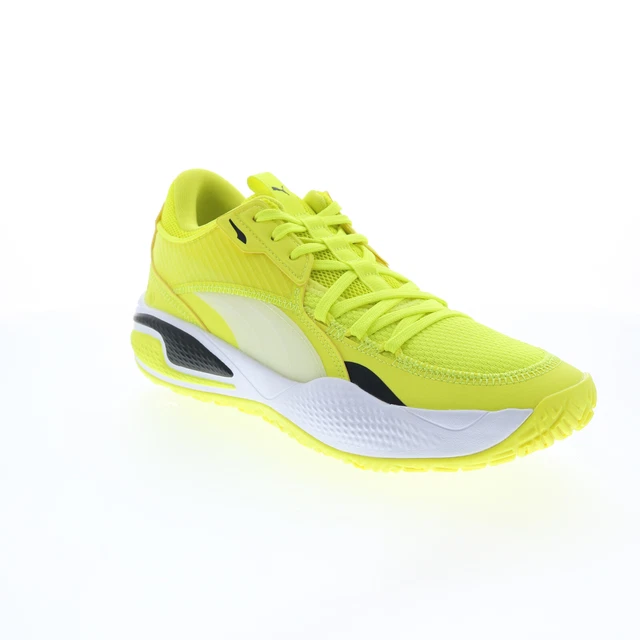 Puma Court Rider I 19563406 Mens Yellow Canvas Athletic Basketball Shoes