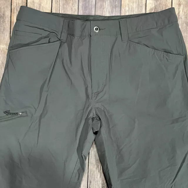 PATAGONIA QUANDARY HIKING Pants 38x30 Mens Grey Stretch Outdoors Camp ...