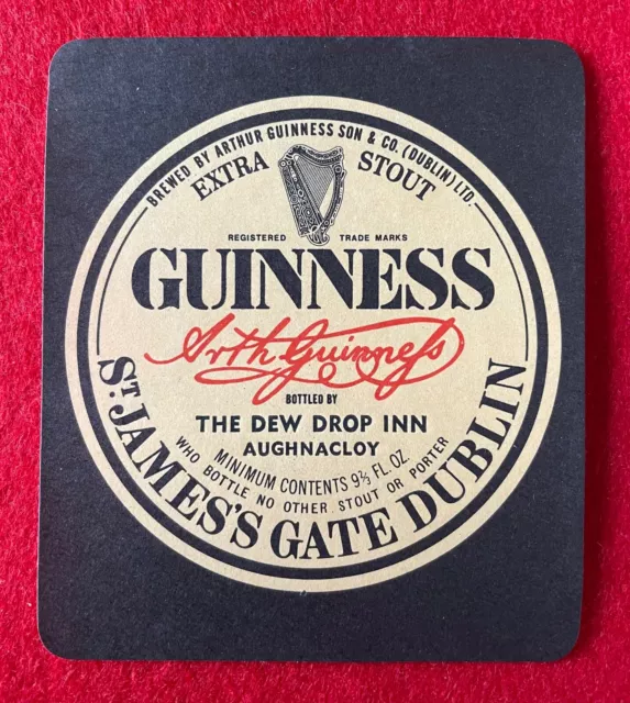 Guinness Flaschenetikett, Aughnacloy, Co. Tyrone, Irland, Brauerei, Vintage.