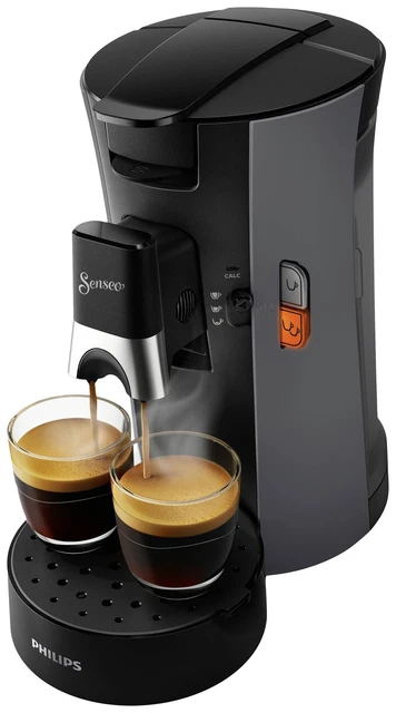 Philips Senseo Select CSA230/00 - Machine à Café à Dosettes Pour 2 Tasses Max - Noir/Blanc