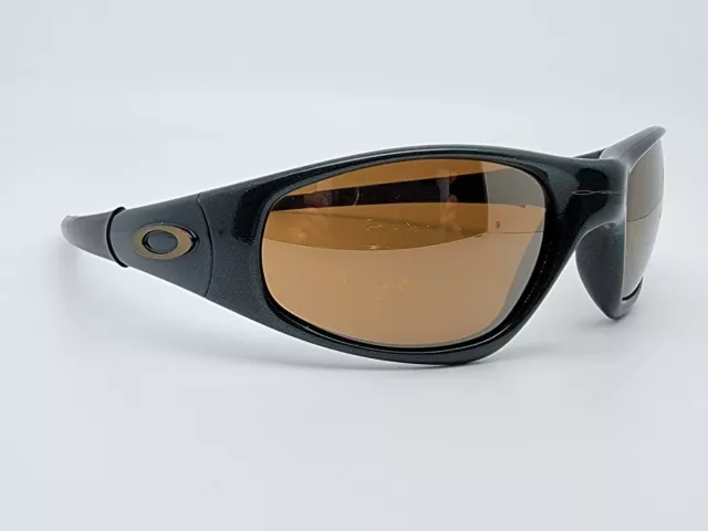 Oakley 04-036 Straight Jacket Gen 1 Emerald Frame Gold Iridium Lens Sunglasses