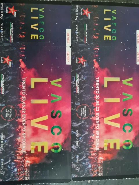 Biglietti Concerto di Vasco  Rossi a Trento il 20.05.2022 PIT 1.