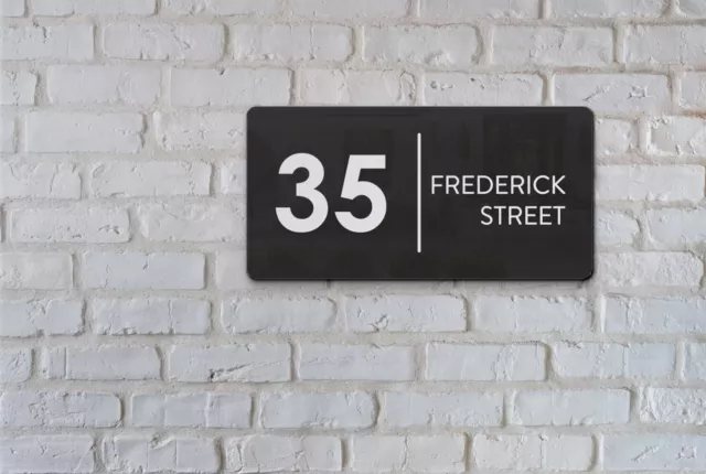 Personalised House Sign House Number Custom Address Sign Wall Door