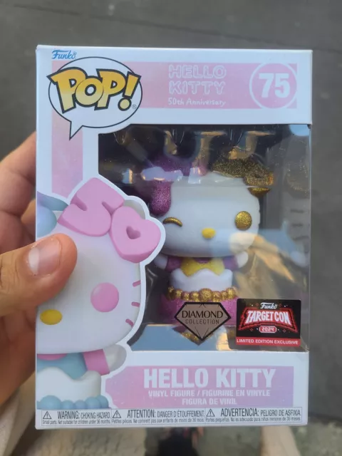 Funko Pop Hello Kitty Cake Glitter 50th Anniversary Target Diamond Exclusive