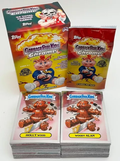 2021 Topps Garbage Pail Kids CHROME SERIES 4 4th Complete 100-Card Set + Box GPK
