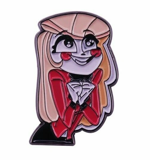 Charlie magne hazbin hotel princess of hell metal enamel pin badge 8 