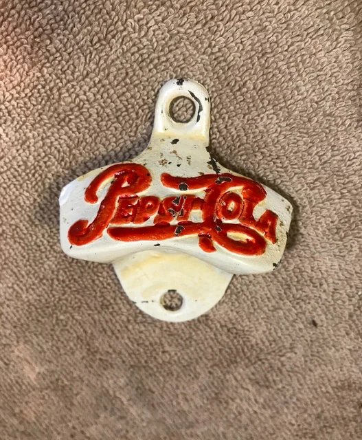 ANTIQUE VINTAGE CAST Metal PepsiCola Bottle Opener Starr X Usa 24