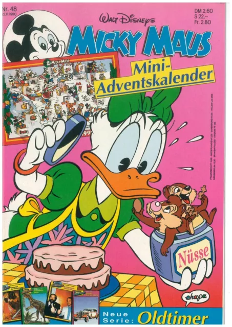 Micky Maus Heft Nr. 48-1990 mit allen festen Beilagen ungelesen Z 0-1/1+ ( M101