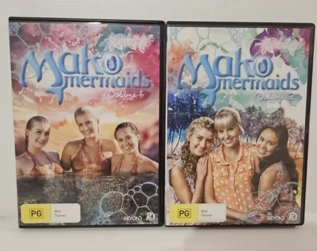 Dvd Mako Mermaids 1ª A 4ª Temp 68 Episódios - 6 Dvd