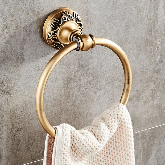 Bathroom Towel Hook Hanger Hand Holder Ring Rustic Coat Pendant