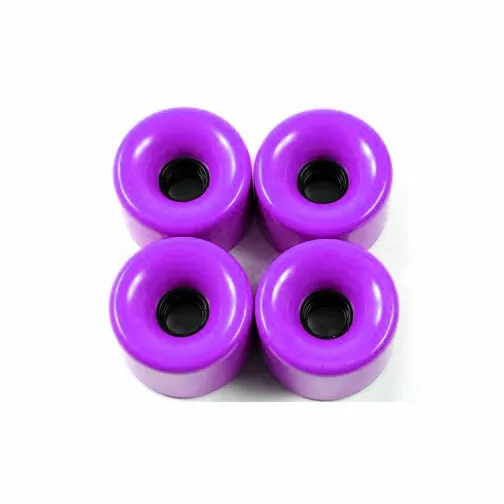 Pro Longboard Cruiser Skateboard Wheels 70mm Solid Purple +Abec 9 Bearings