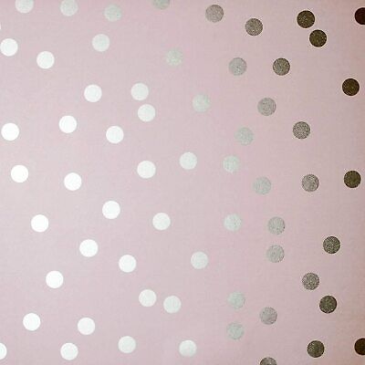 Oro Rosa Arthouse 685000 Arthouse A Pois a Pois Carta da Parati Metallica Rosa Cipria 