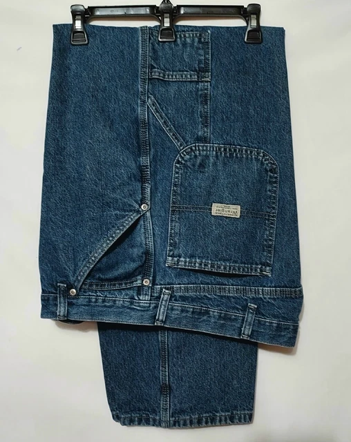 Mens Wrangler Carpenter Jeans Authentic Relax  5-pocket + (2-tool) 40x32 Denim